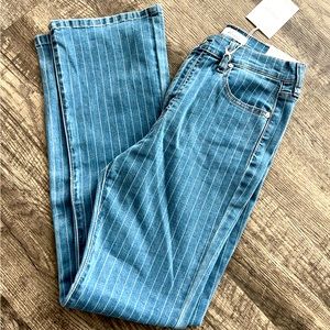 KanCan - The Quinn Hi Rise Striped Bootcut Denim - NWT